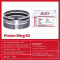 Engine Parts Piston Ring R2 For Mazda R201-23-130A
